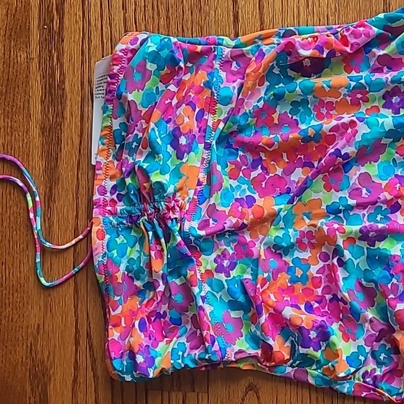 Anita Size 8 Colorful Floral Pattern Strapless Maternity Swimsuit - Picture 2 of 14